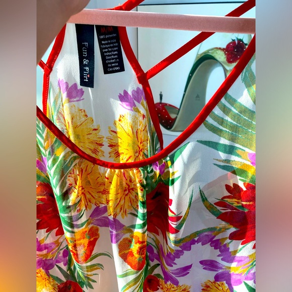 Sheer Floral Tank - Picture 4 of 5